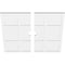 Ekena Millwork Rubik Architectural Grade PVC Contemporary Ceiling Medallion, Two Piece, 32"OD x 3"ID x 11"C x 1"P CMP32RK2-03000 - alternate 4